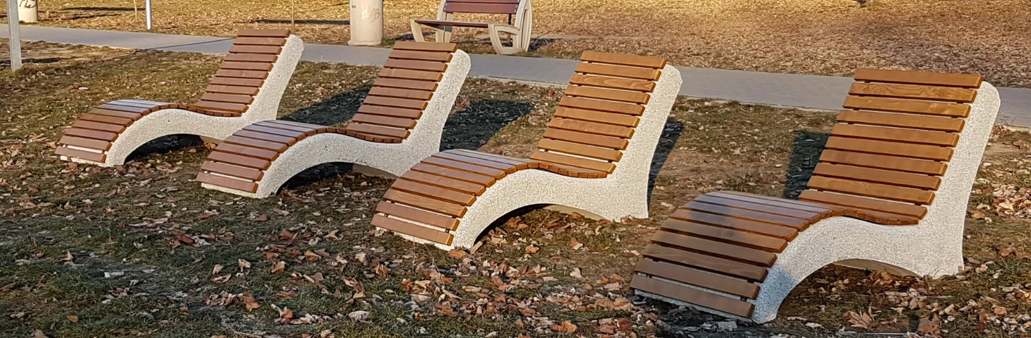 Leżaki betonowe